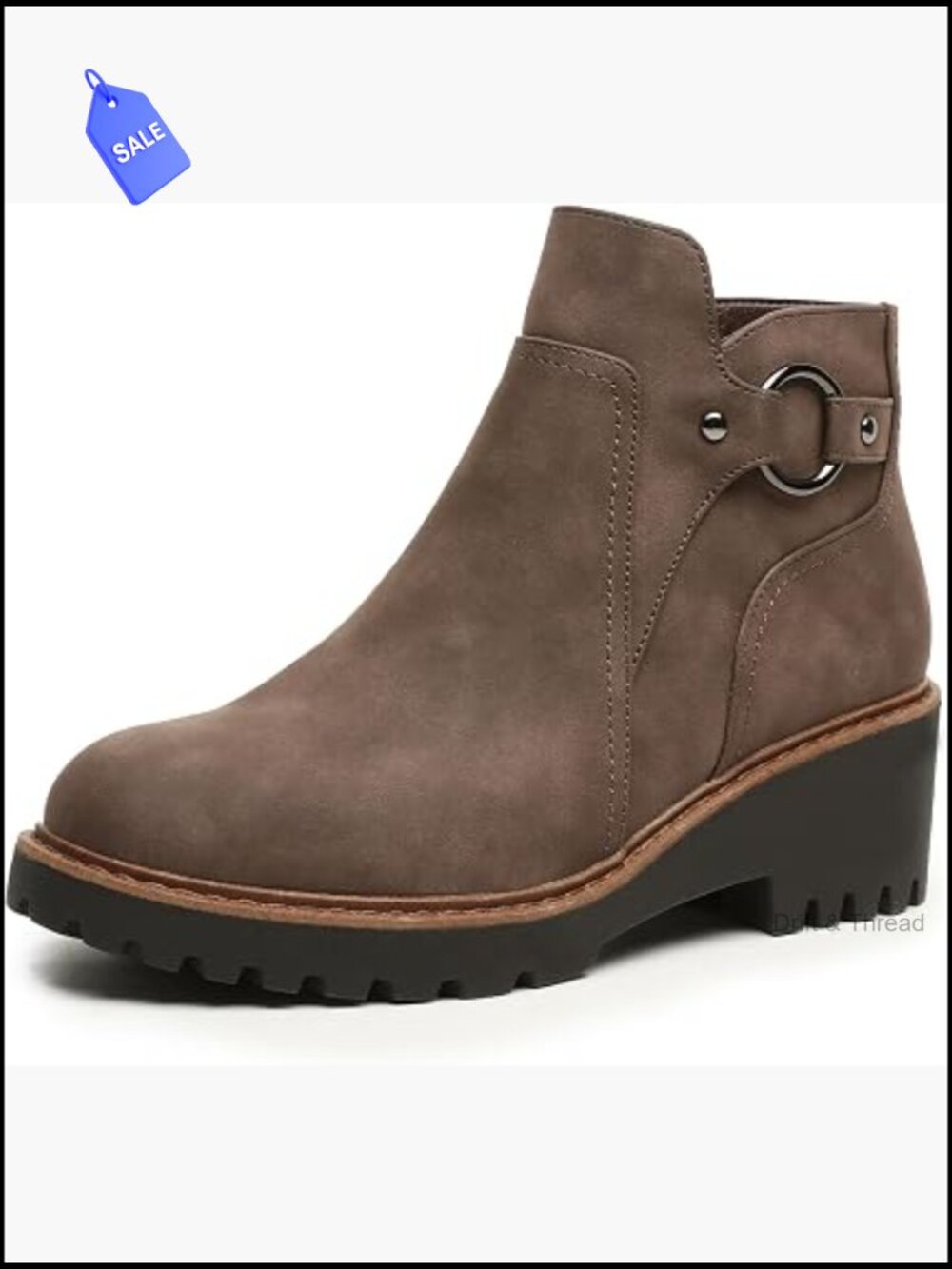Women's Fashion Booties Chunky Heel Zipper Comfortable Ankle Boots
